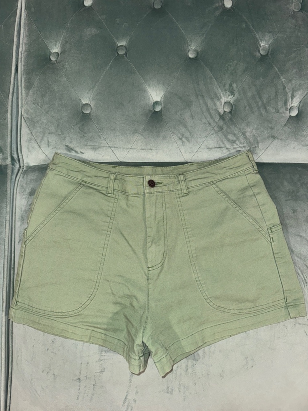 Patagonia Light Sage  Cotton Shorts